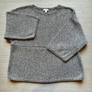 Pure Jill Kimono Heather Gray 3/4 Sleeve Sweater Size XS